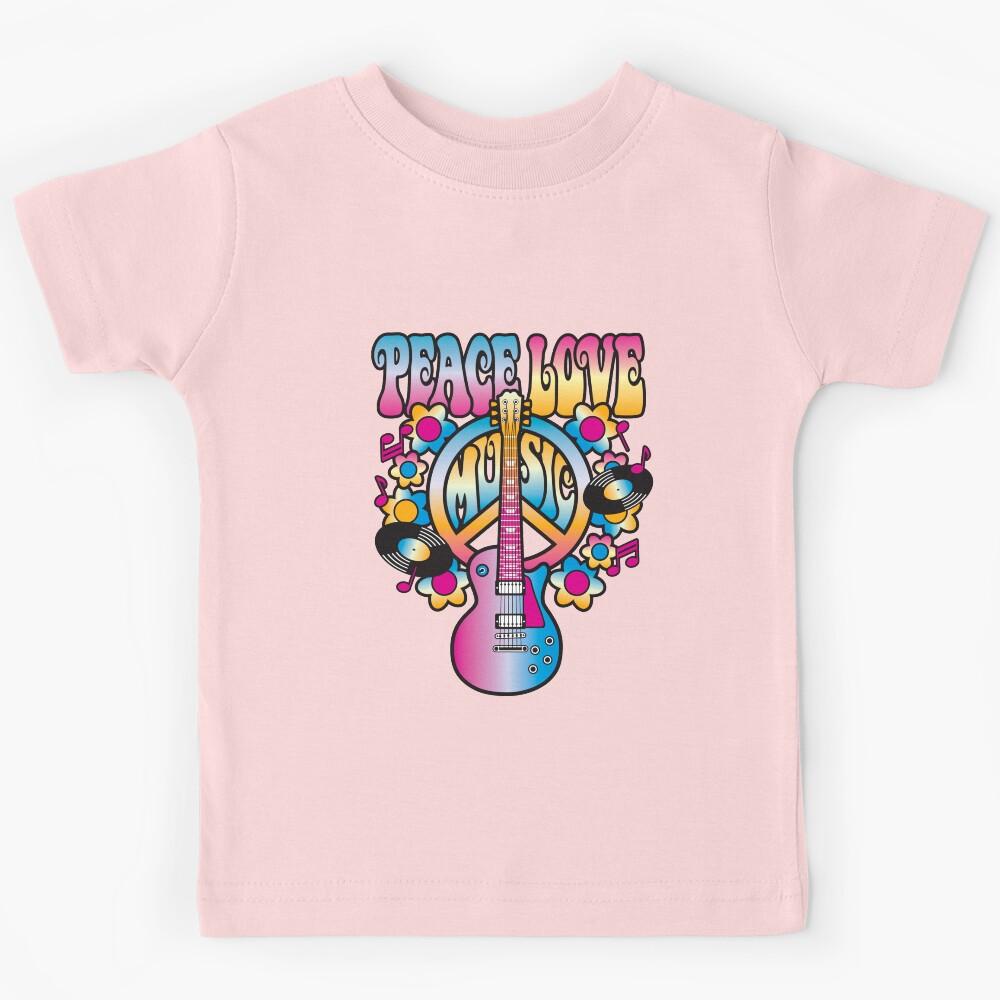 Peace, Love and Music Kids T-Shirt 170