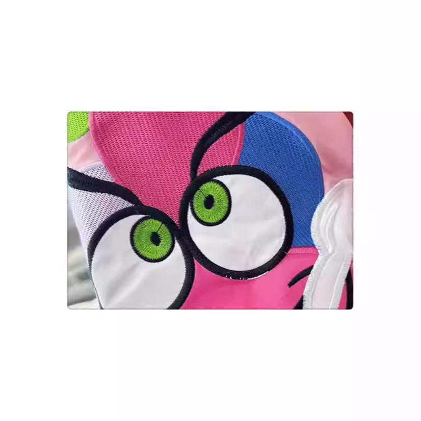 Unisex Cartoon Embroidered Baseball Jacket - Trendy Hip-Hop Style for Spring and Autumn