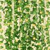 LED Green Leaf Fake Plant String Lights LED Battery Powered for Wall Room Office Birthday Home Bedroom Halloween Christmas Decor