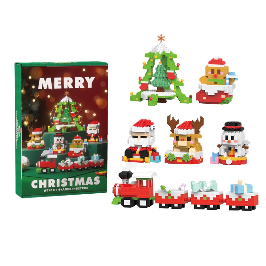 Building Block Gifts, A Six-in-one Building Block Set, Christmas Decoration Ornaments, Fun, Building Block Display Items