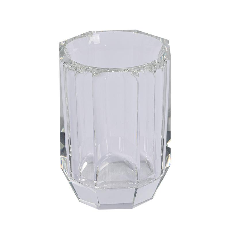 

Glass lotion bottle transparent crystal bathroom set tray household soap dispenser set bathroom accessories organizer dispenser прозорий