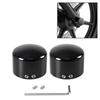 Tapa de cubierta de tuerca de eje delantero compatible con Sportster Touring Softail Dyna VRSC Electra Glides Forty Eight Motorcycle 1 par