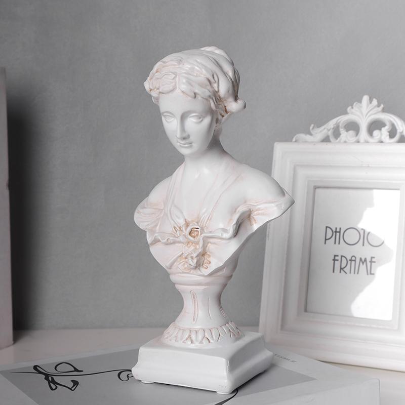 Greek Style Bust Statues for Sketching, Home Decorations for Bedroom, Living Room, and Study Desk