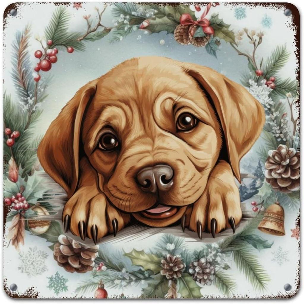 Christmas Metal Wall Art for Home Living Room Kitchen Decor