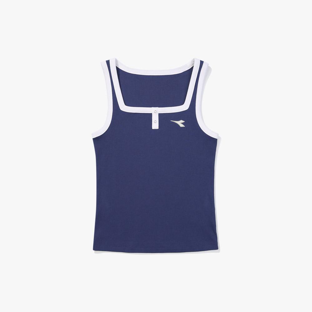 diadora Crosscoat Square Neck Sleeveless Blue