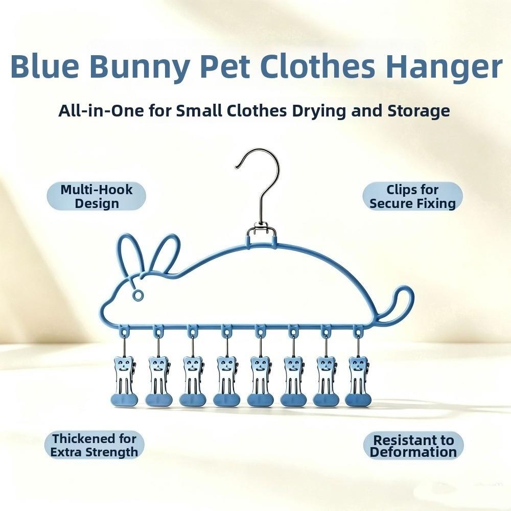 Cat Shape Socks Drying Rack Waterproof Multi-clip Sock Holders Laundry Organization