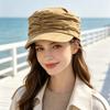 Early Autumn Pleated Literary Newsboy Hat Casual Versatile Knitted Thin Atmosphere Sewn Label Octagonal Hat Painter Hat