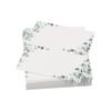 50pcs Blank Green Leaf Table Place Cards Folded Tented Name Card  Anniversary Celebration