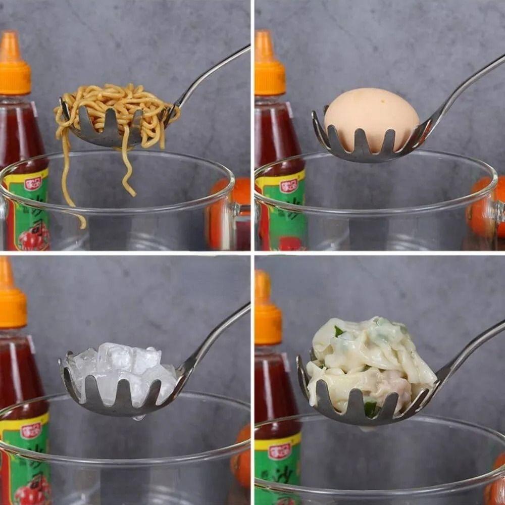 Stainless Steel Noodle Strainer Multifunctional Vermicelli Spoon Skimmer Pasta Scoop  Home