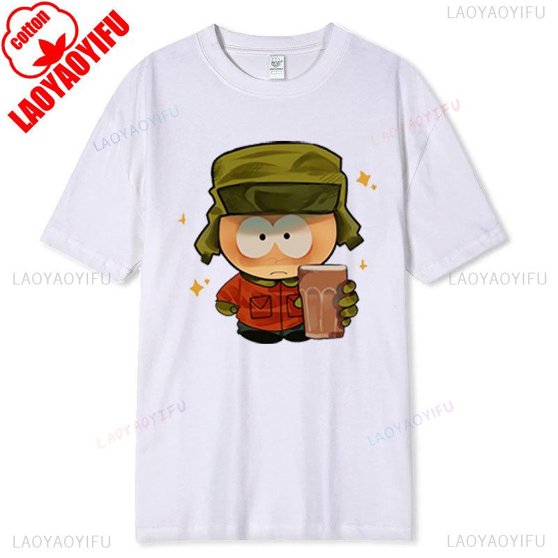 South Park Funny Cartoon Anime Graphic T-Shirt Soft Comfortable Cotton Unisex Round Neck Summer Fashion Tee for Men and Women