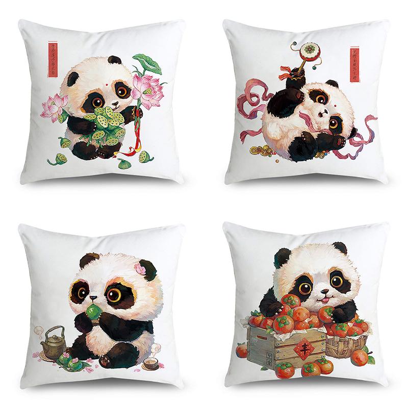 Drăguț Panda Scaun Canapea Față de Pernă Decorare Dormitor Husă Pernă Decorare Canapea Acasa Față de Pernă
