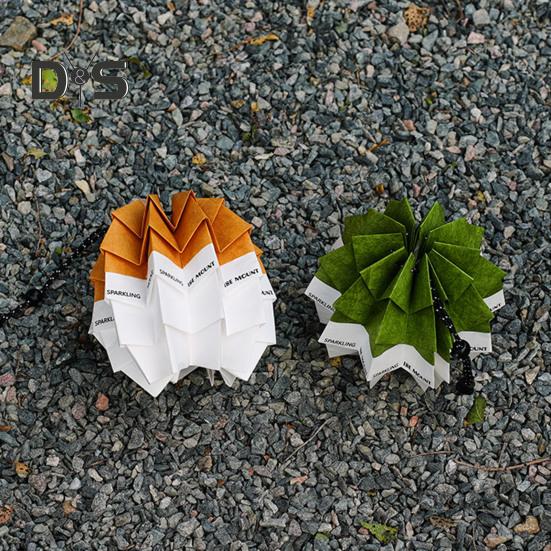 Klosz lampy z szyszki z regulowanym sznurkiem składany wodoodporny klosz do lampy kempingowej na zewnątrz zatrzaskowy wiszący pokrowiec na latarnię dekoracyjna