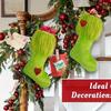 Christmas 2025 Green Gift Bag Home Party Supplies Handicrafts Xmas Tree Ornament Velvet Socks DIY Festival Decorations