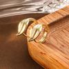 Simple Niche Fashion Gold Leaf Ear Buckle Light Luxury Versatile Earrings High-End Women'S Unique Design Earrings