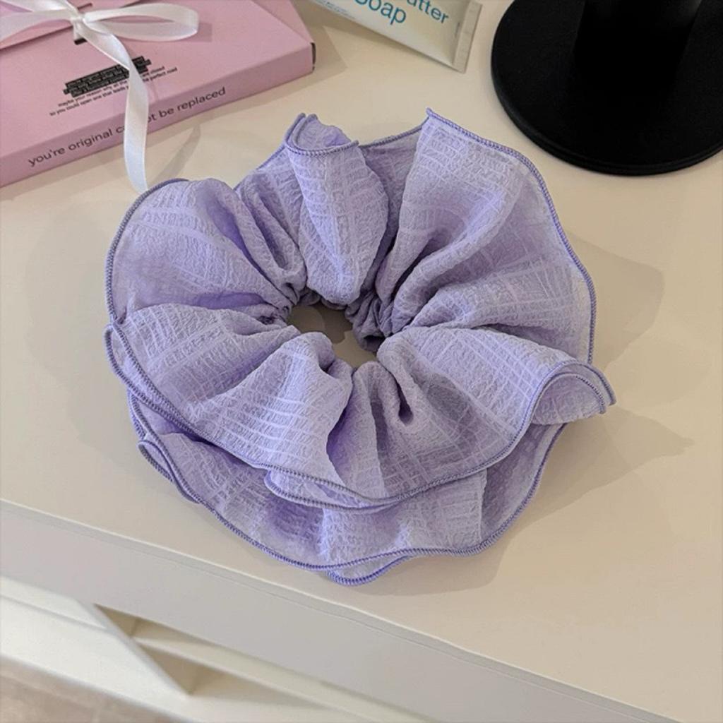 Stylish Lace Hair Scrunchies No Damage Scrunchy Hair Bands Ponytail Holders for Thick Curly and Thin Fine Hair