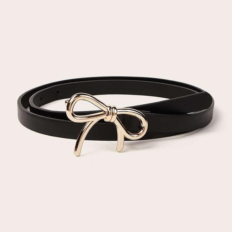 

Womens Sweet Style Butterfly Embellished Faux Leather Waist Belt For Casual Outfits