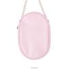 Z25326 Esther Bunny Plush Pouch, Large, Pink, with Pearl Strap and Heart-Shaped Charm, 19cm x 12.5cm x 6cm, 99g (Japan Domestic Market)