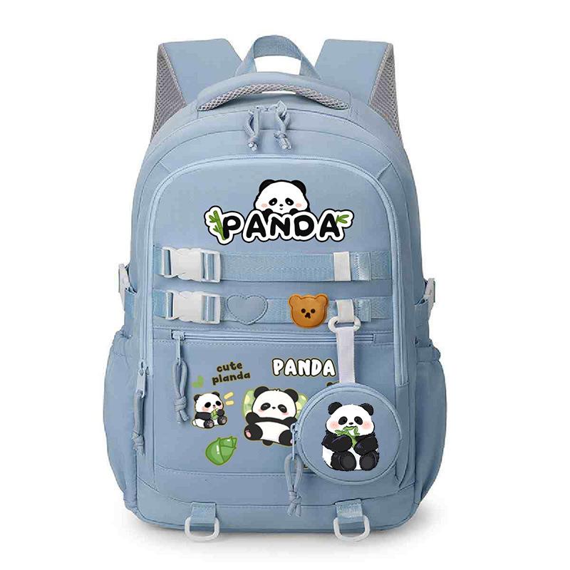 Panda Huahua 2025 New Cute Children's Schoolbag Cross-border Large-capacity Primary and Secondary School Students Lightweight Spine Protection