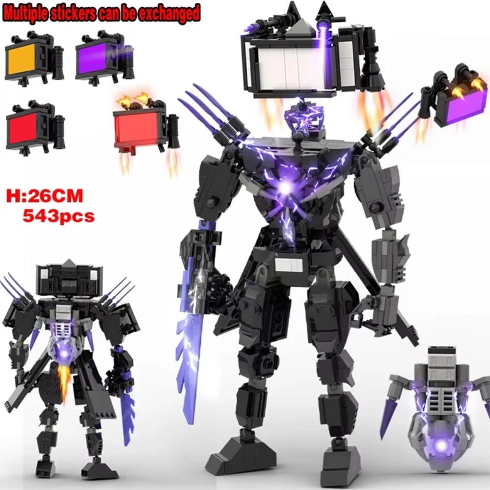 MOC Skibidi Toilet Building Blocks Set Titan Speakerman Cameraman Tvman Bricks DIY Model Toys For Kid New Year Birthday Gifts
