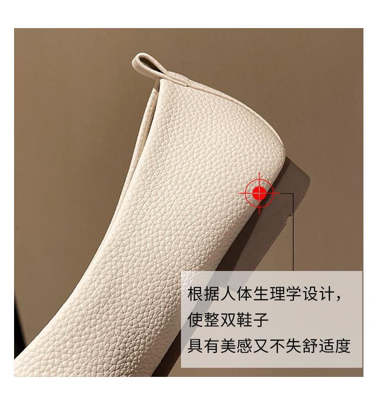 Modne Damskie Skórzane Mokasyny Wsuwane Casualowe Okrągły Nosek Śliczne Płaskie Buty Pielęgniarskie Sneakersy Wiosna Jesień Baleriny