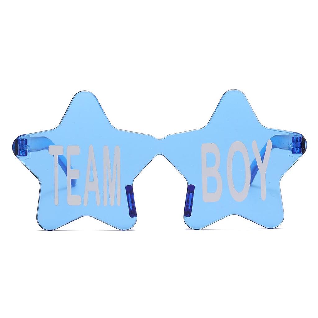 Gender Reveal Star Party Glasses with Custom Text Inquiries