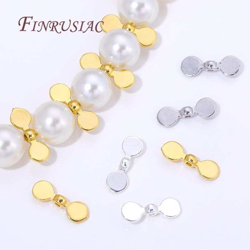 10/20Pcs 18K Gold Plated Decorative Beads,Spacers For Bead,Metal Separator Beads,Jewelry Making Supplies,Bracelets Accessories