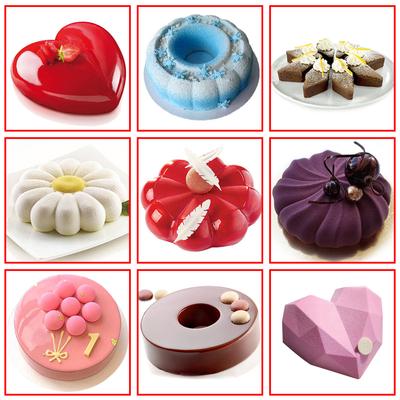 18 Style Silicone Cake Mold Baking Tools For Cakes Mousse Chocolate Mold 3D Cake Tray Baking Pan