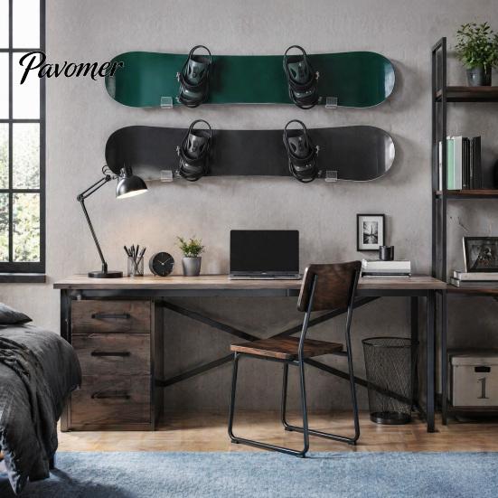 Platzsparendes Wandregal Acryl-Skateboardhalterung, Horizontale Snowboard-Displayhalterung, Transparenter Sportgeräte Robuster Longboard-Halter,