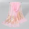 Elegant Peacock & Phoenix Feather Print Scarf – Lightweight, Comfortable, and Stylish Women's Travel Accessory Shawl