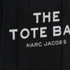 Marc Jacobs Canvas-Tragetasche mit Buchstabendruck Einkaufstasche Schulter-Crossbody-Handtasche Mini-Damen-Tragetaschen Schwarz M0016493-001