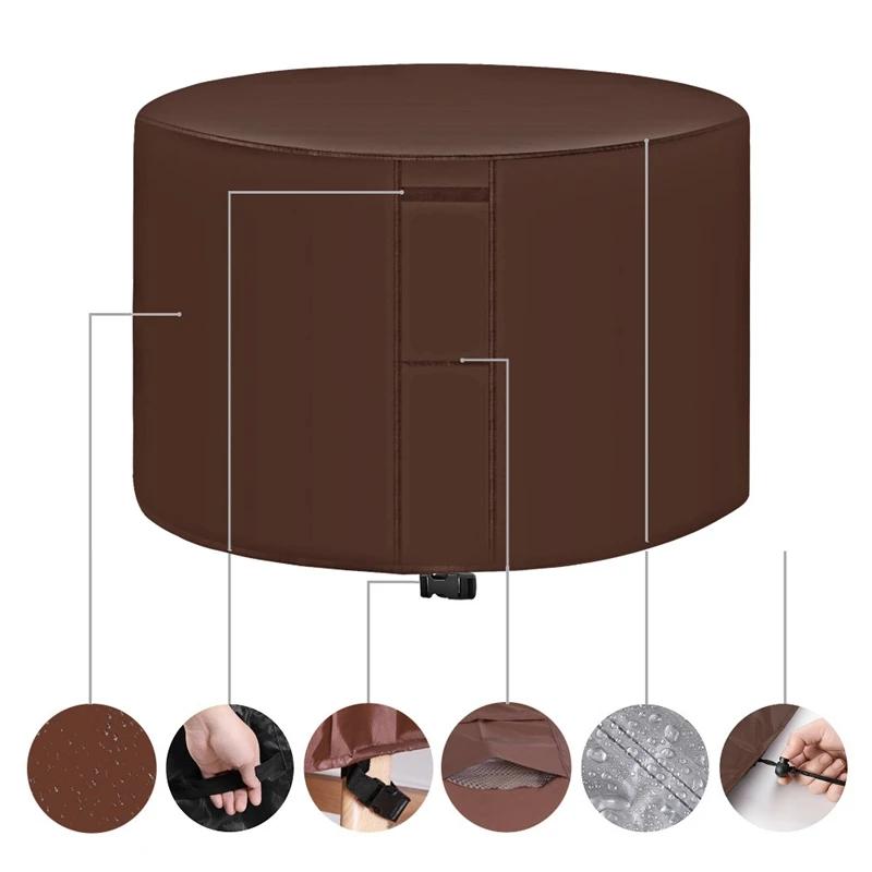 

10 Sizes Outdoor Furniture Cover Patio Round Table Chair Set Waterproof Cloth 420D Sofa Protection Rain Snow Dustproof Covers 120x75cm