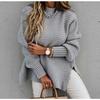 2025 Autumn Winter Loose Lazy Style Comfortable Long Sleeved Pullover Knitted Sweater Women