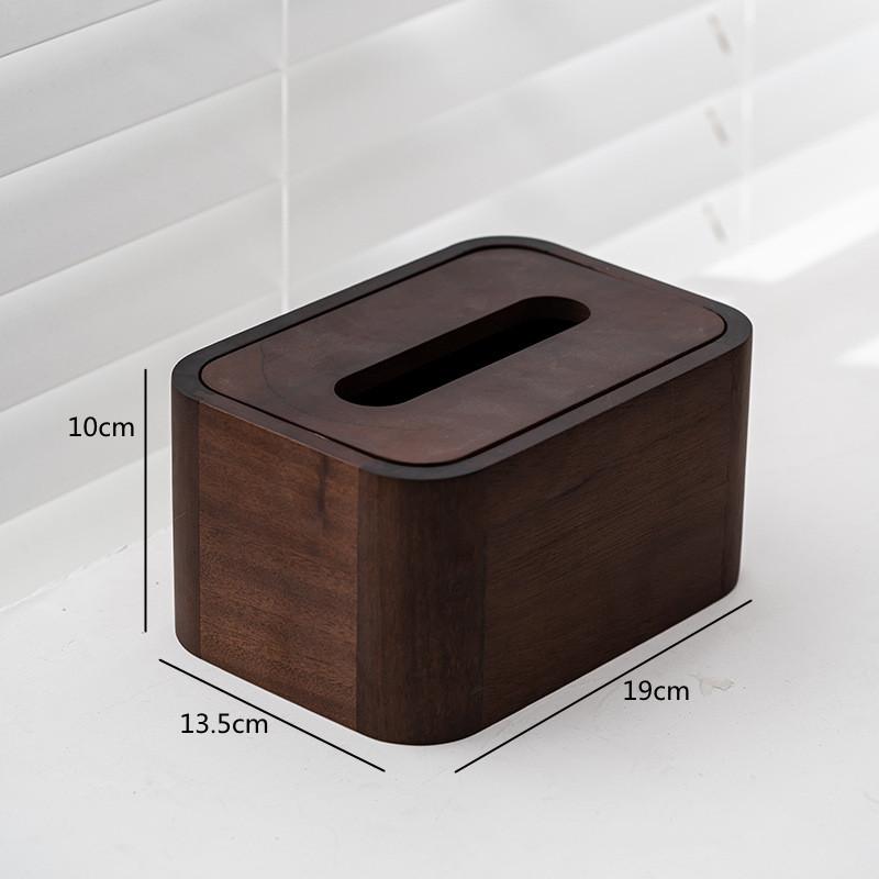 Luxury Walnut Tissue Box, Napkin Holder, Rectangular Storage Rack, Living Room Remote Control Storage Box, Kitchen Supplies