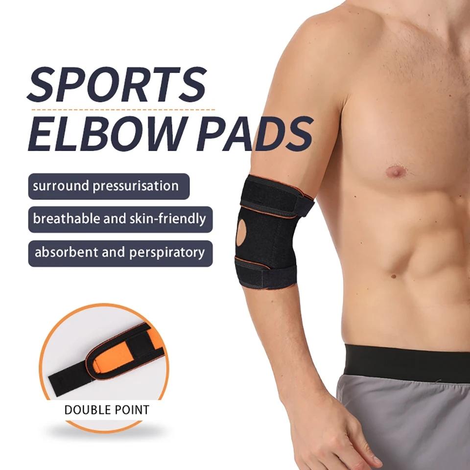 Loogdeel Elastic Elbow Support 1Pcs Gym Sport Protective Sleeve Absorb Sweat for Basketball Volleyball Tennis