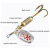 10Pcs Sequins Artificial Baits with Tackle Box Sequins Crankbait Spoon Baits Fishing Spinner Hard Baits Easy to Use