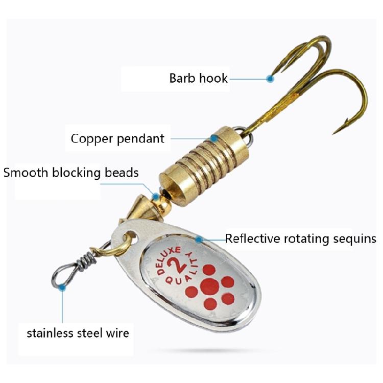 10Pcs Sequins Artificial Baits with Tackle Box Sequins Crankbait Spoon Baits Fishing Spinner Hard Baits Easy to Use