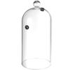 Oblong Glass Dome for Smoking Food On a Plate with a Hole of 130 Mm Diameter Hendi 199657
