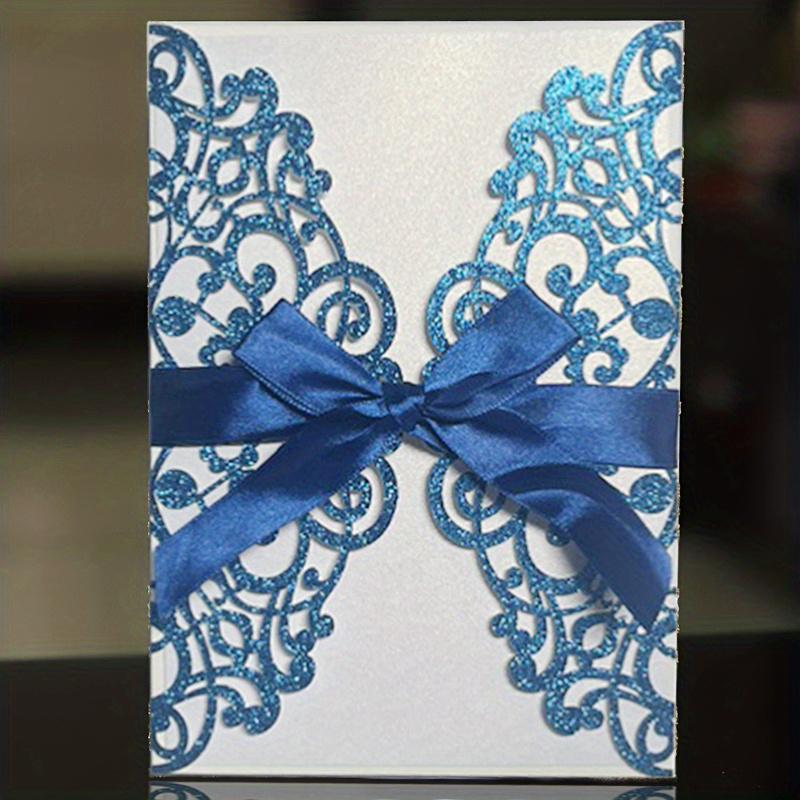 10 blätter Laser Schneiden Hochzeit Einladung Label Retro Hochzeit Braut Geschenk Karte Event Geburtstag Partei Liefert