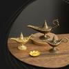 Vintage Alloy Incense Burner Stick Holder Three Legged Hollow Out Mini Sandalwood Censer Incense Burner Home Decoration
