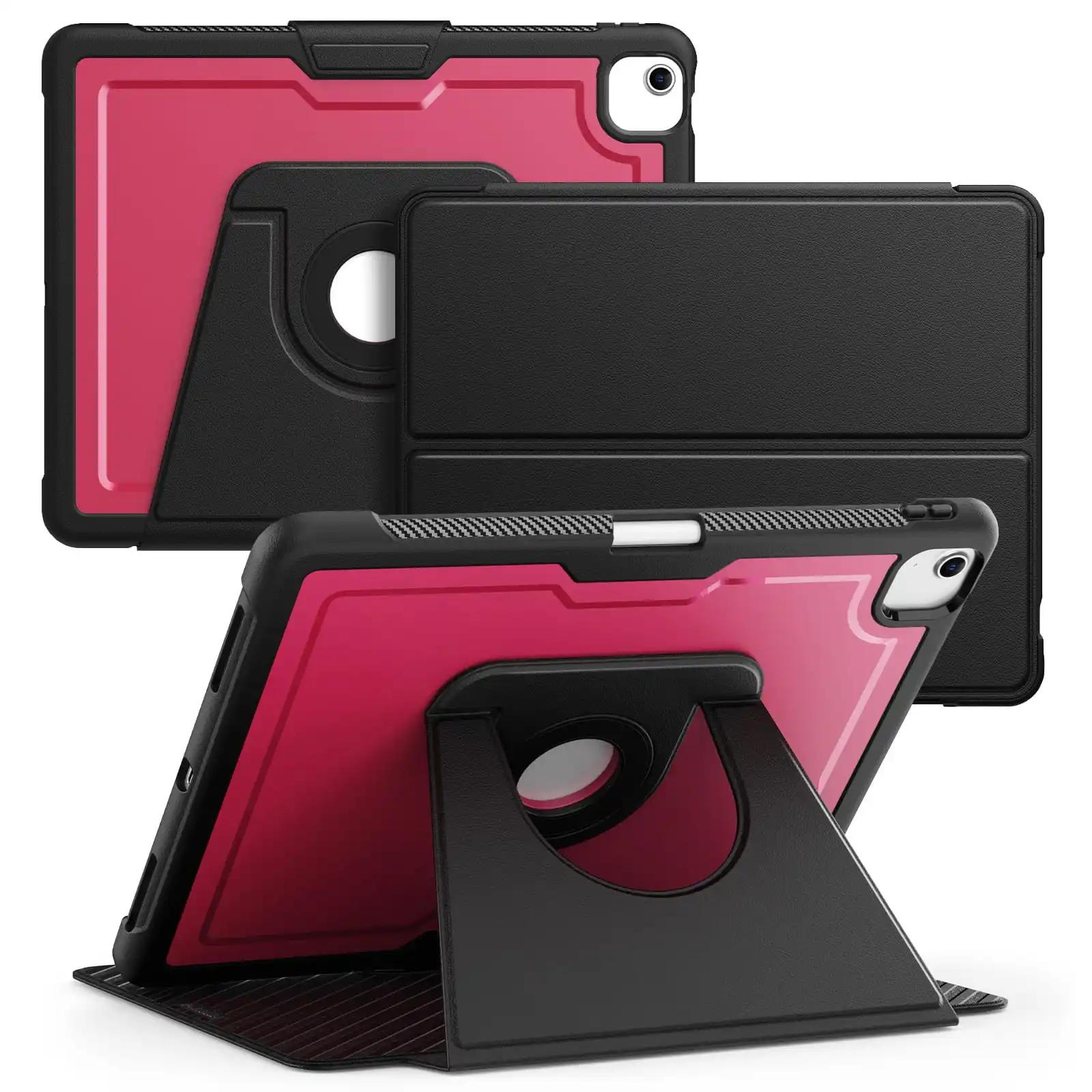 

Новый противоударный чехол для iPad Air11 M3 M2 с магнитной подставкой MagSafe 360° – кожаный чехол-книжка для IPAD pro 12.9 (Горизонтальная вертикальная) IPAD Pro11 M4 A2836 вино красного