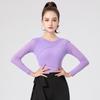Premium Women's Long-Sleeve Latin Dance Top for Practice