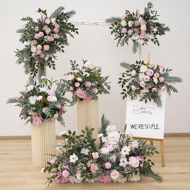 Silk Floral Arrangement for Wedding Aisle or Banquet Decoration