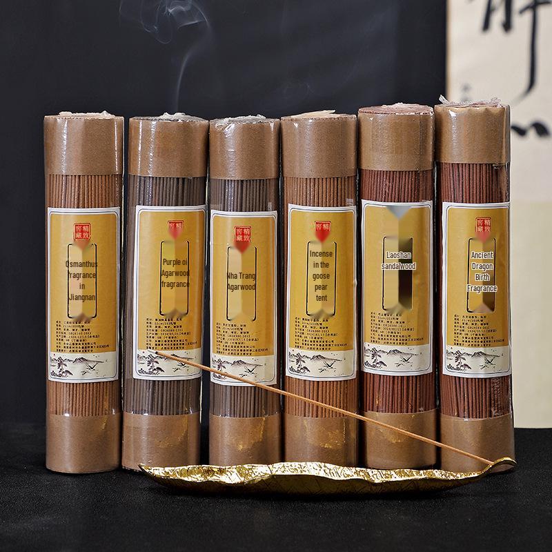 Sandalwood & Ambergris Incense Sticks - Zhuang Chenxiang Pear Blossom for Home Aromatherapy Old Mountain Sandalwood (150g)