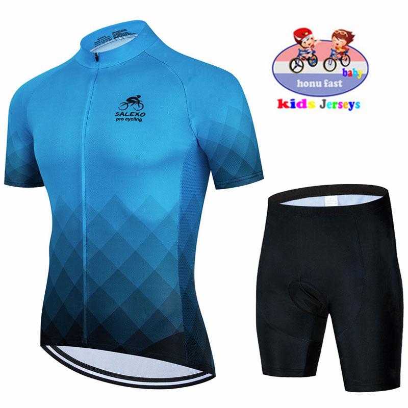 2026 Baby Kids Short Sleeve Cycling Jersey Set Breathable Children Bike Clothing Boys Quick Dry2026 Summer Breathable Cycling Suit Set Bike Uniform
