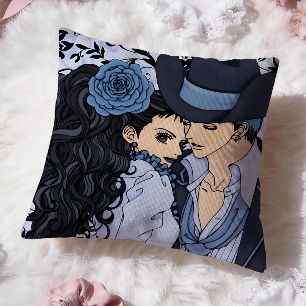 p-Paradise Kiss Cushion Cover Premium Comfort Reversible Pillow Cove -Two in One Design for Any Room & Car Interior