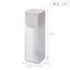 Yamazaki Jitsugyo 5718 Magnetic Seasoning Bottle, White, Approx. W5.5XD5.7XH17.2cm, Sealed, Easy To Open/Close, Can Be Disassembled and Washed