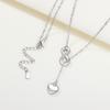 New Eternal Love Clavicle Chain Simple and Elegant Love Necklace Female European and American Pendant Female