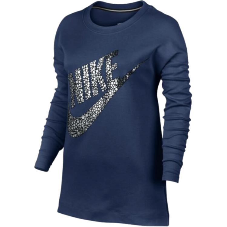 

Nike Fashionable Comfortable Soft Pullover Sweatshirt Women tops Blue 805248-423 M
