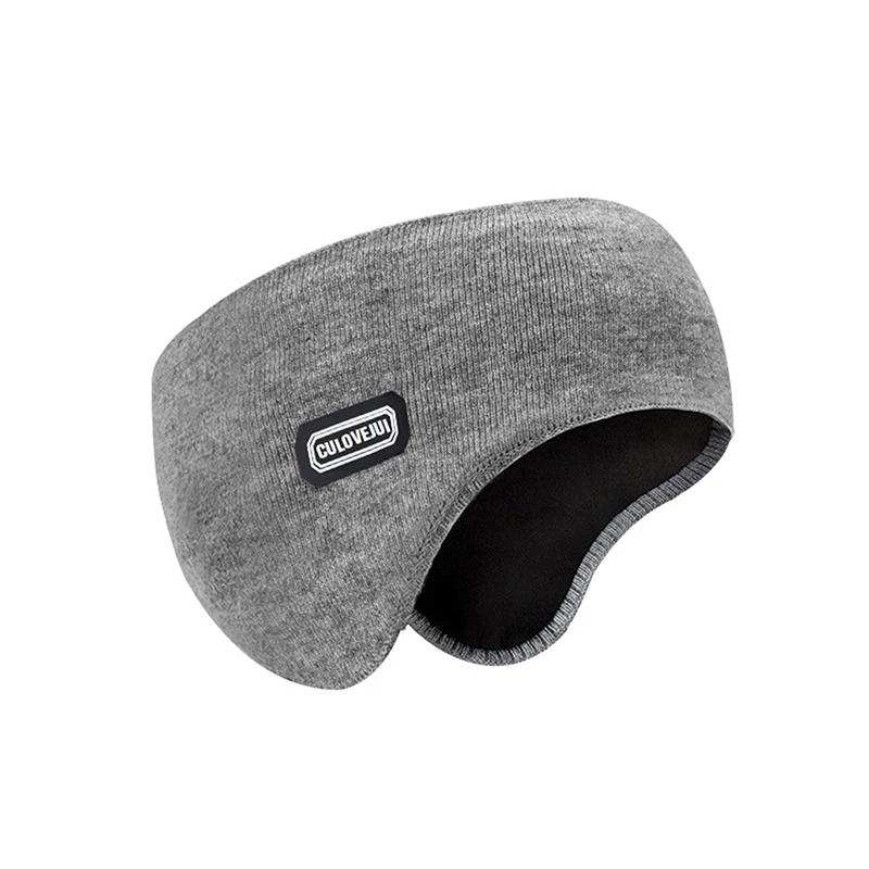 Zimní Unisex Zesílené Teplé Kožešinové Chrániče Sluchu Pro Muže Ženy Sametový Plyšový Chránič Sluchu Venkovní Cyklistika Lyžování, Černá