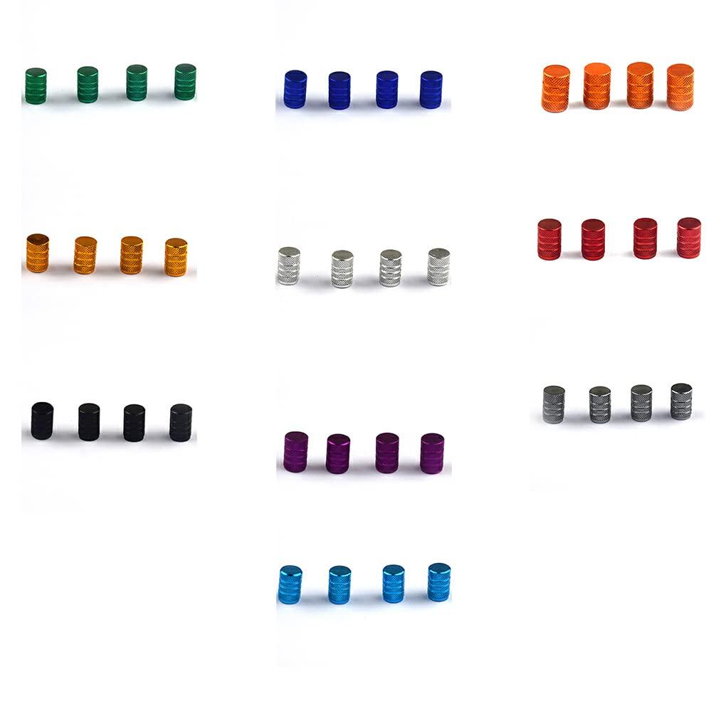 Yiooskl Krytka ventilku pneumatiky Krytka vzduchu na kolo Náhradní korekční tvarovka 4 ks, Šedá